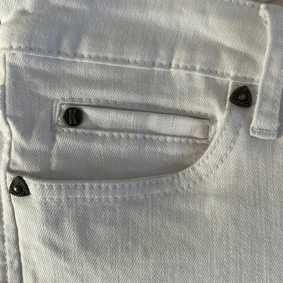 Kut from the Kloth Catherine Boyfriend White Jeans NEW Cuffed or Full Length - Picture 10 of 10